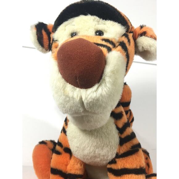 Vintage Disney Tigger Seated Sitting Soft Plush Stuffed Animal 14.5" Tush Tag - Picture 2 of 5